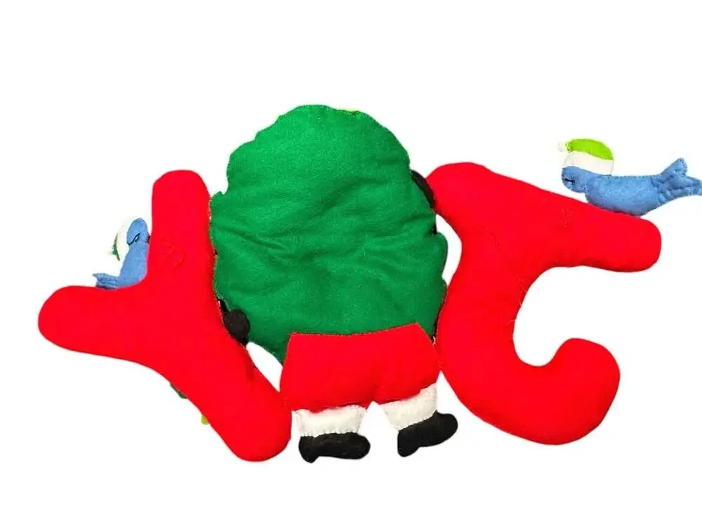 Bucilla Jolly Santa Felt Wall Hanging Decoration Christmas Joy